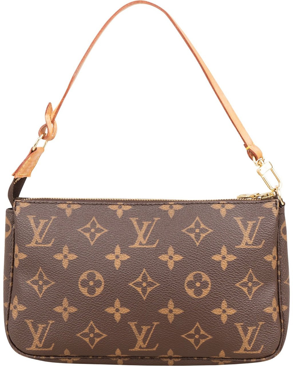 Louis Vuitton Monogram Canvas Pochette Accessoires Handbag Bruin