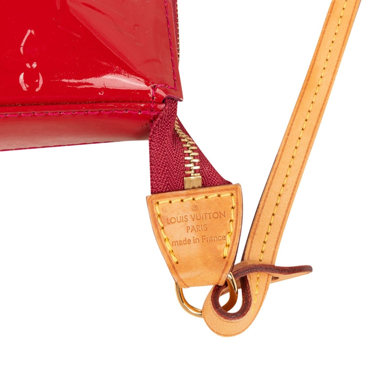 Louis Vuitton Monogram Vernis NM Pochette Accessoires Shoulder Bag Rood