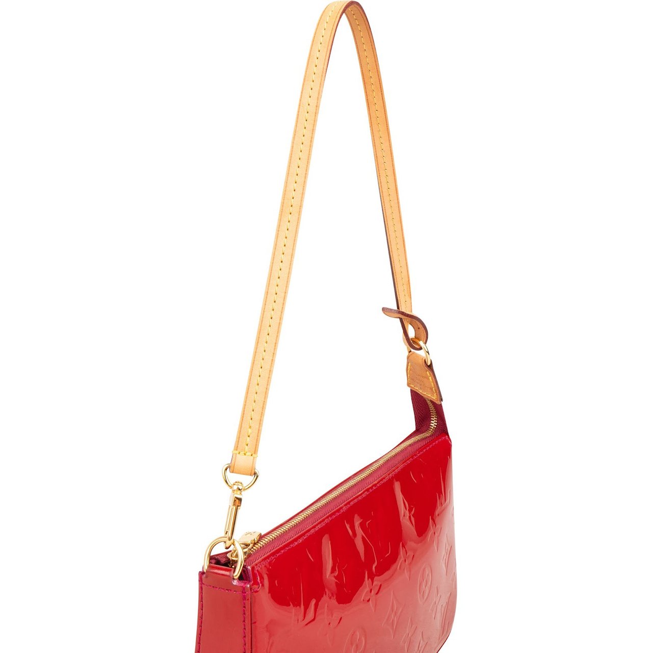 Louis Vuitton Monogram Vernis NM Pochette Accessoires Shoulder Bag Rood