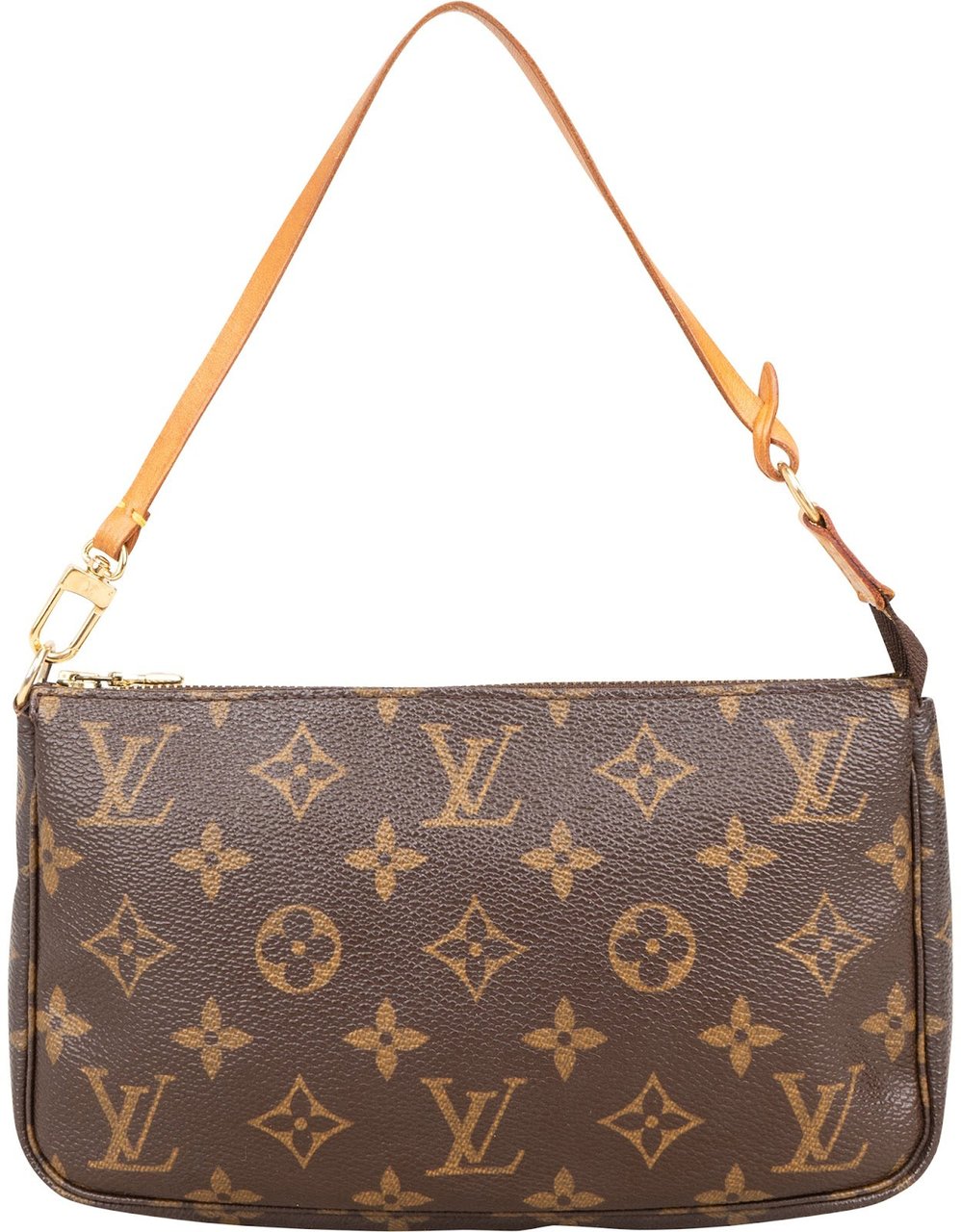 Louis Vuitton Monogram Canvas Pochette Accessoires Handbag Bruin
