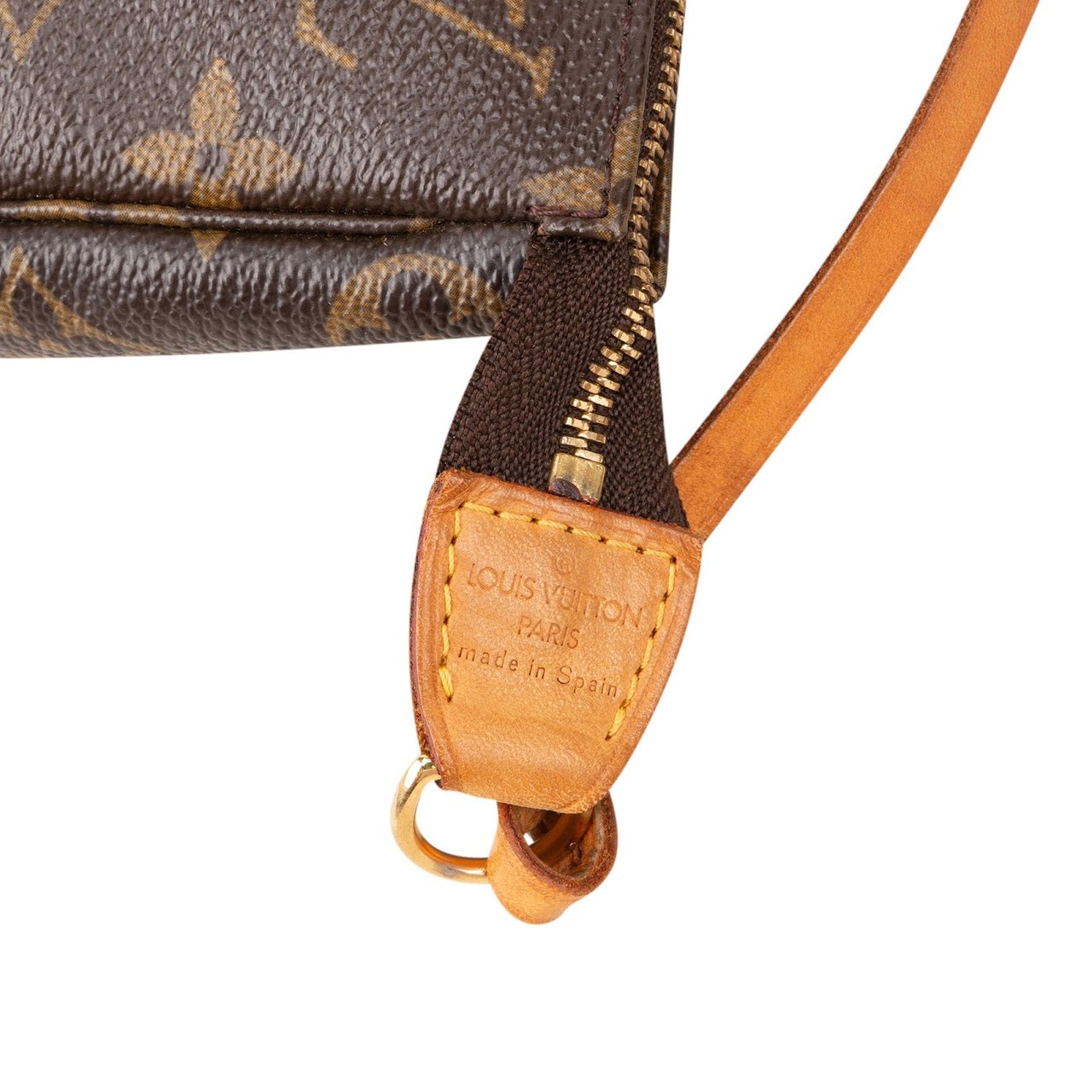 Louis Vuitton Monogram Canvas Pochette Accessoires Handbag Bruin