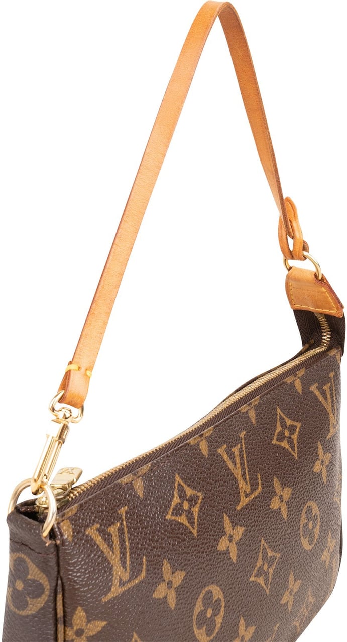 Louis Vuitton Monogram Canvas Pochette Accessoires Handbag Bruin