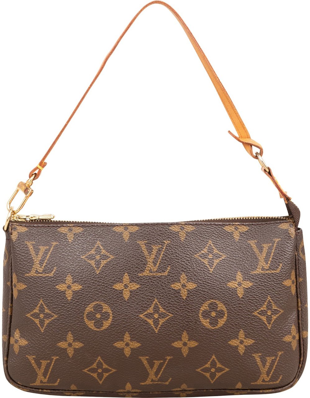 Louis Vuitton Monogram Canvas Pochette Accessoires Handbag Bruin