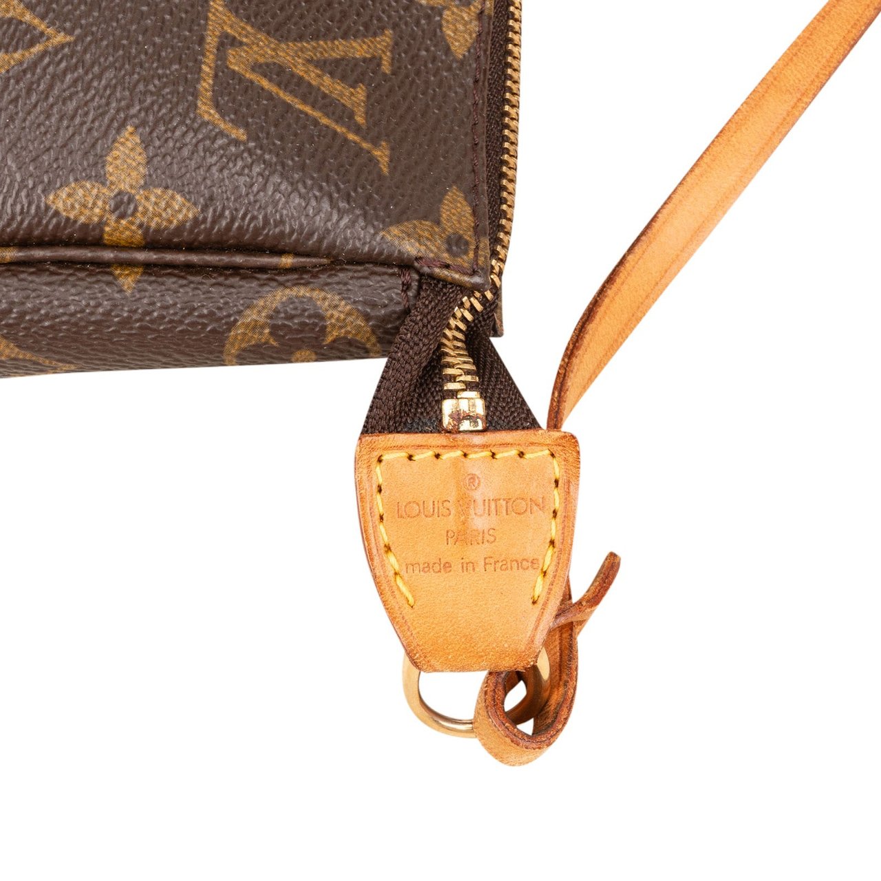 Louis Vuitton Monogram Canvas Pochette Accessoires Handbag Bruin