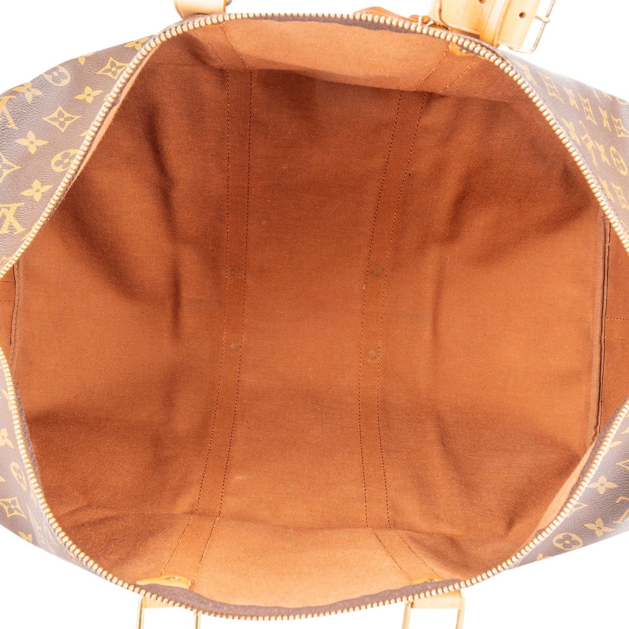 Louis Vuitton Monogram Canvas Keepall 55 Bandoulière Travel Bag Bruin