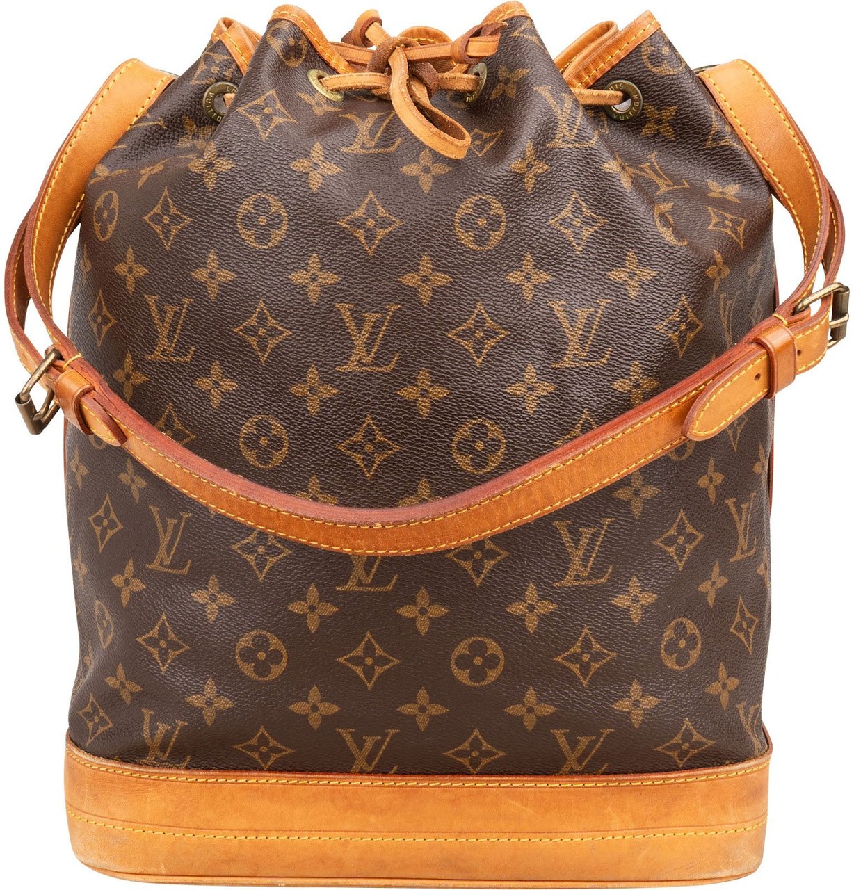 Louis Vuitton Monogram Canvas Sac Noé Grande Shoulder Bag Bruin