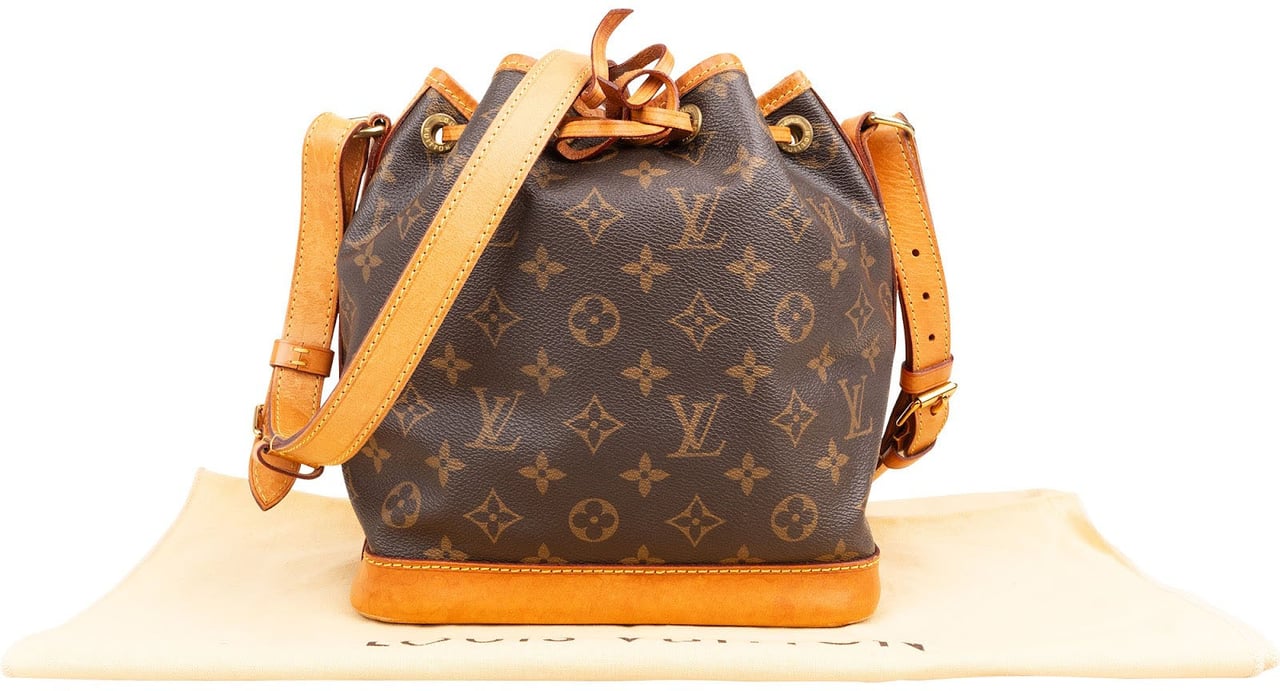 Louis Vuitton Monogram Canvas Sac Noé BB Crossbody Bag Bruin