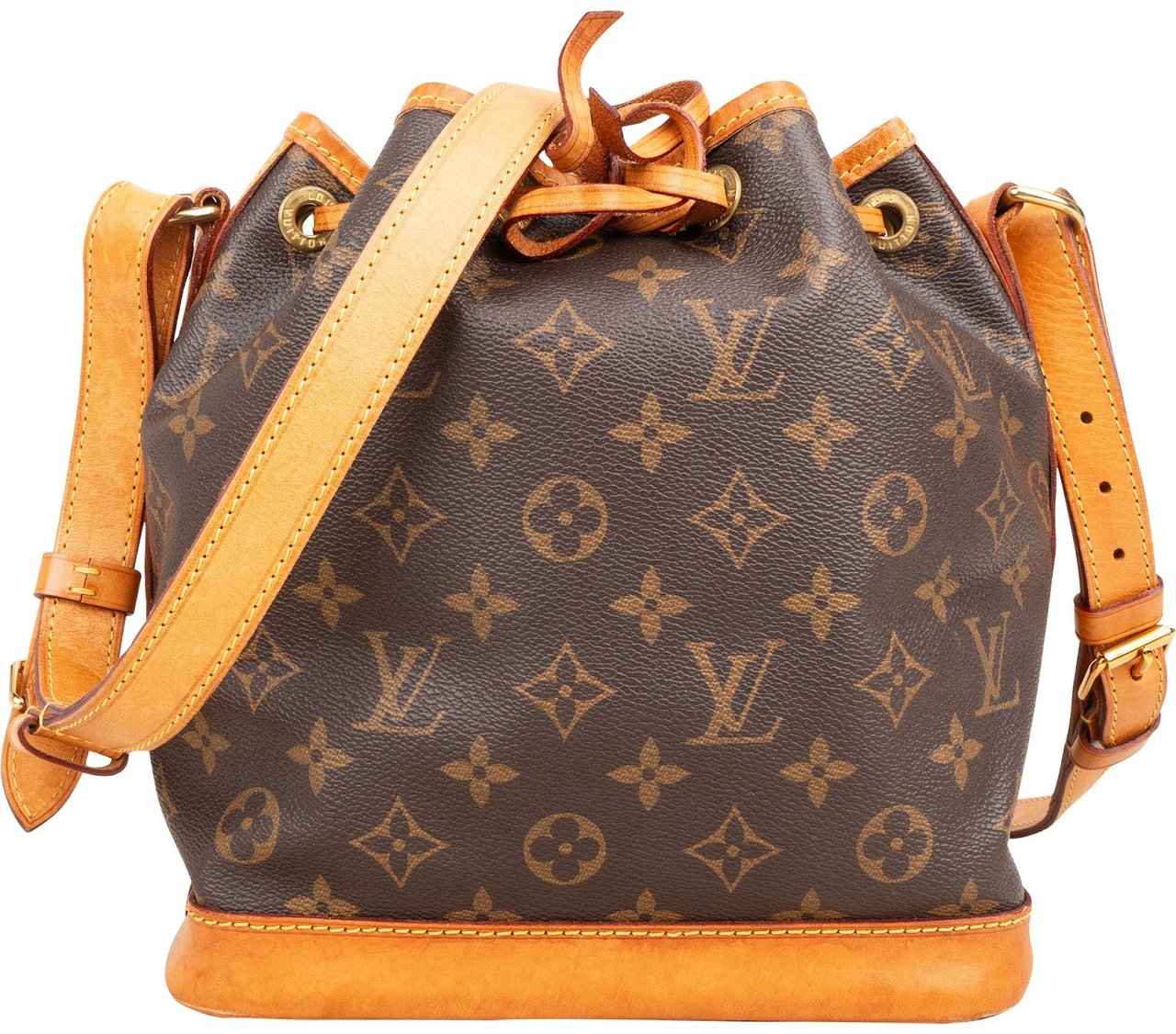 Louis Vuitton Monogram Canvas Sac Noé BB Crossbody Bag Bruin