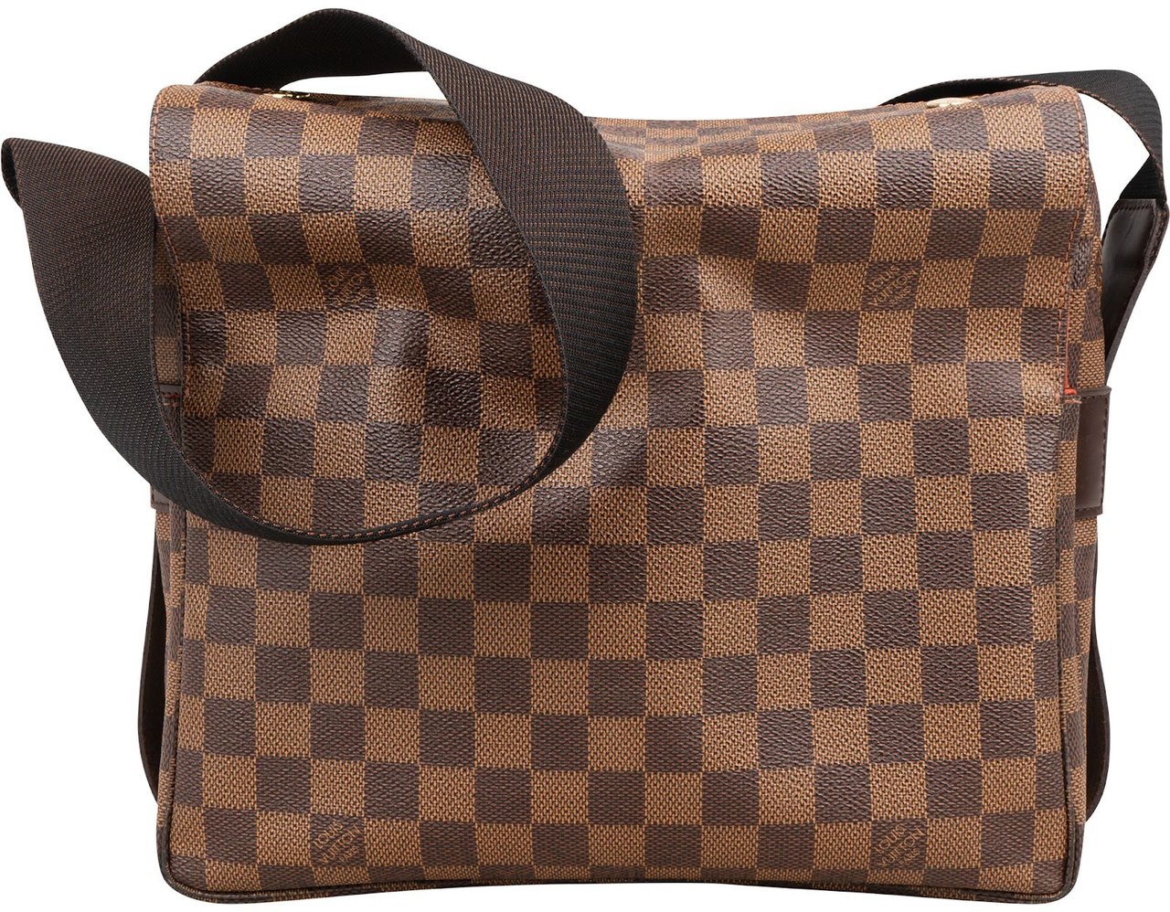Louis Vuitton Monogram Damier Ebene Canvas Naviglio Crossbody Bag Bruin