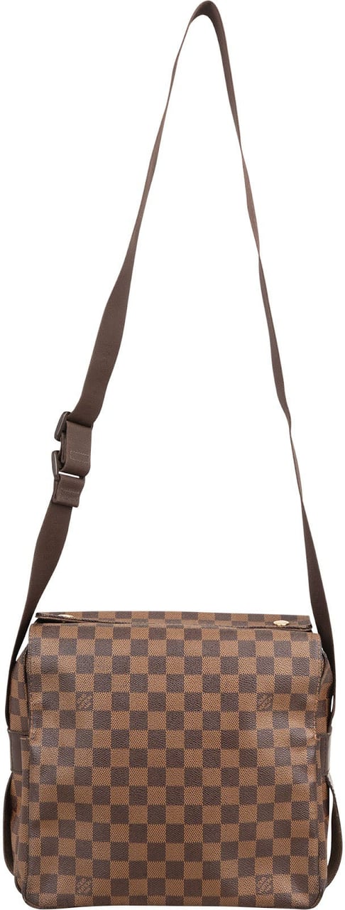 Louis Vuitton Monogram Damier Ebene Naviglio Crossbody Bag Bruin