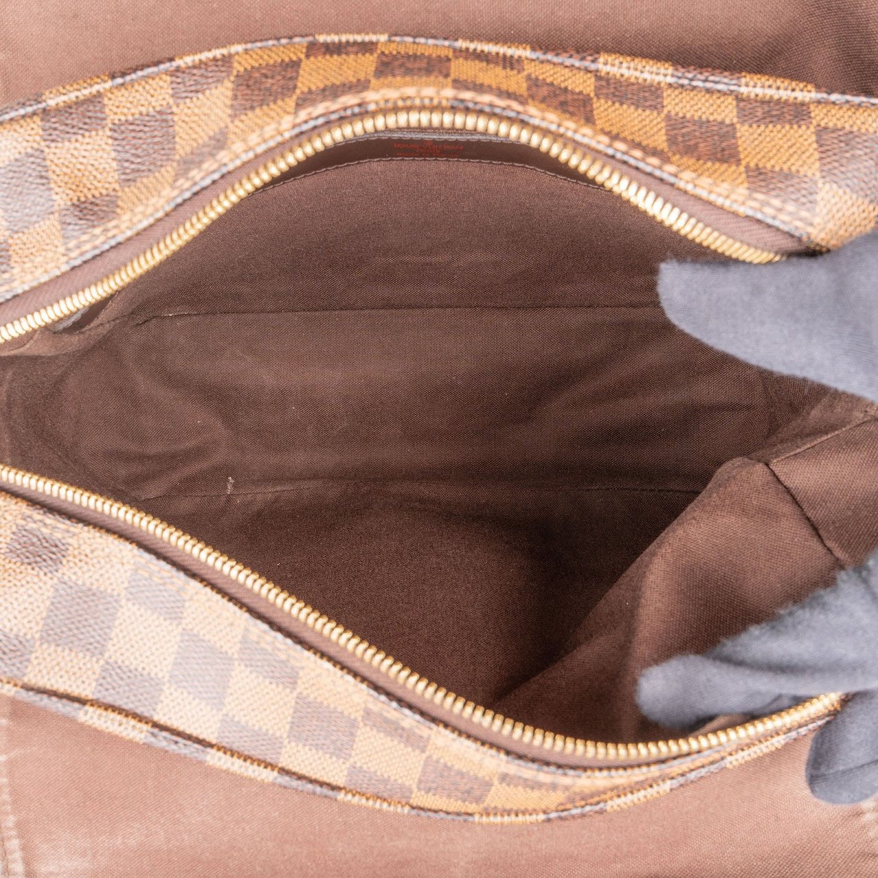Louis Vuitton Monogram Damier Ebene Naviglio Crossbody Bag Bruin