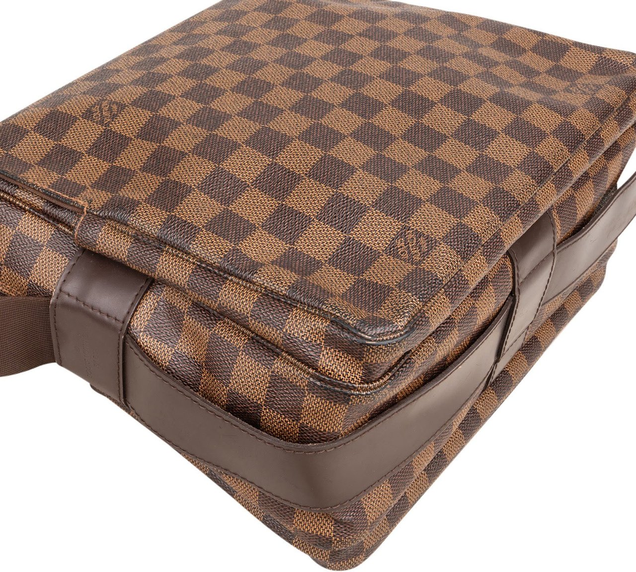 Louis Vuitton Monogram Damier Ebene Naviglio Crossbody Bag Bruin