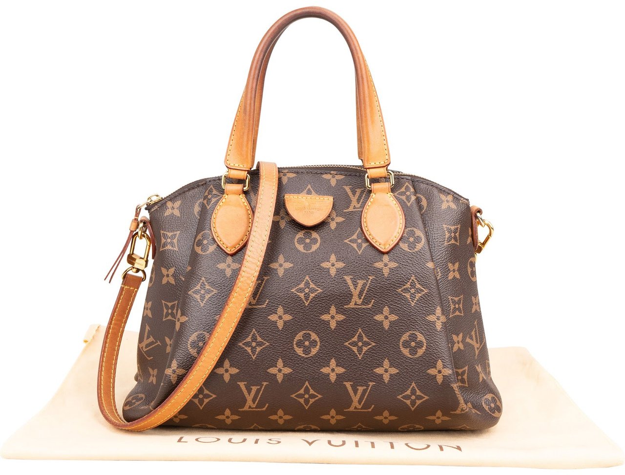 Louis Vuitton Monogram Canvas Rivoli PM Handbag Bruin