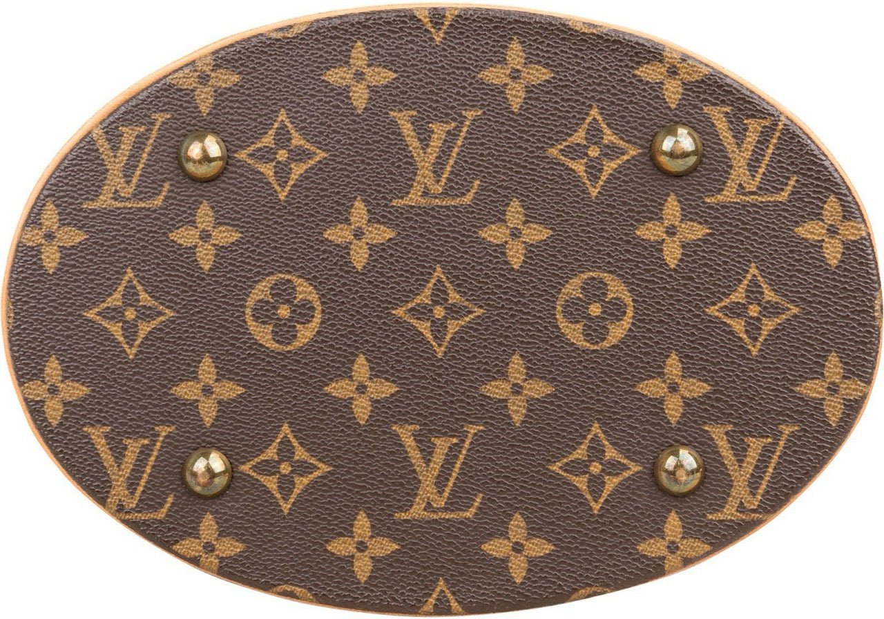 Louis Vuitton Monogram Canvas Bucket PM Shoulder Bag Bruin