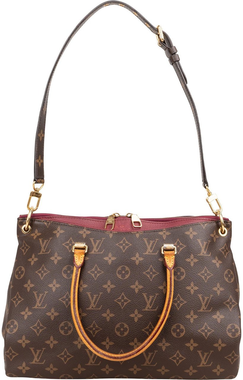 Louis Vuitton Monogram Canvas Pallas MM Handbag Bruin
