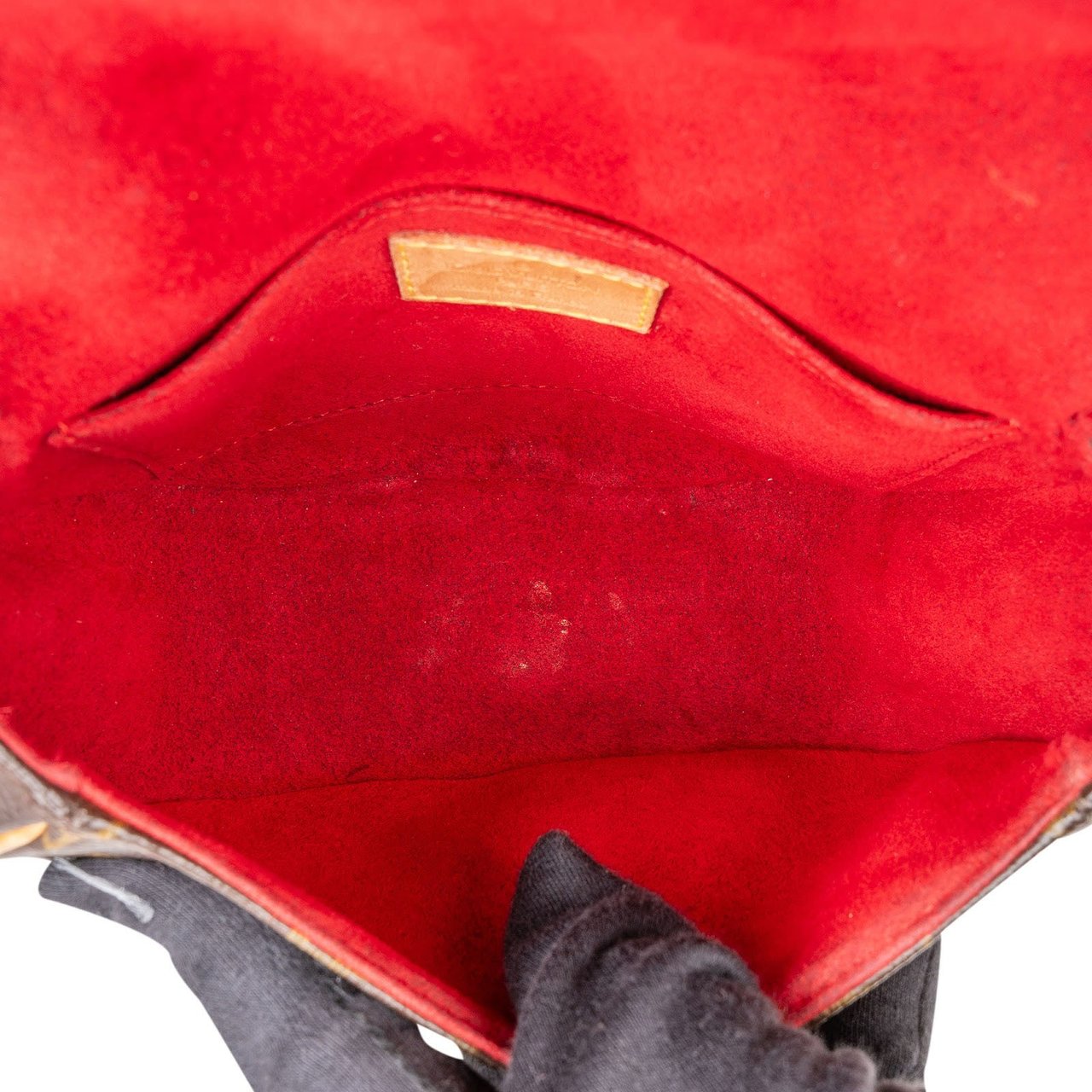 Louis Vuitton Monogram Canvas Tambourine Crossbody Bag Bruin