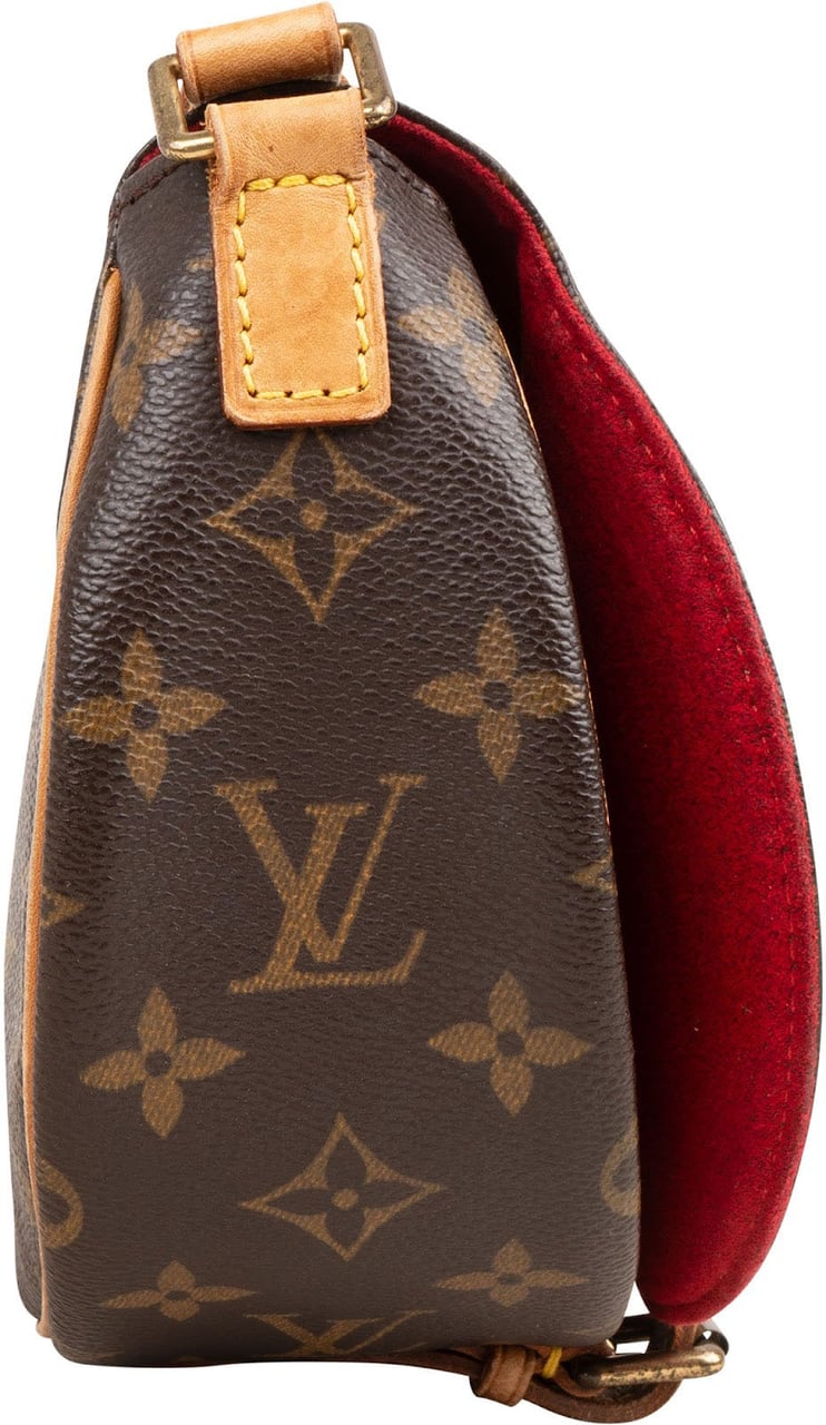 Louis Vuitton Monogram Canvas Tambourine Crossbody Bag Bruin
