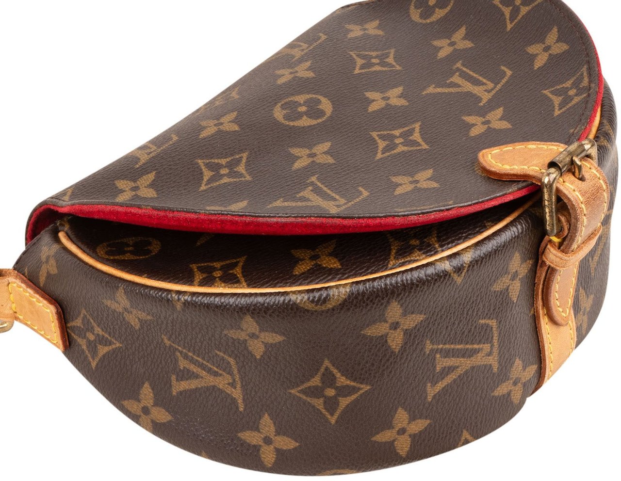 Louis Vuitton Monogram Canvas Tambourine Crossbody Bag Bruin