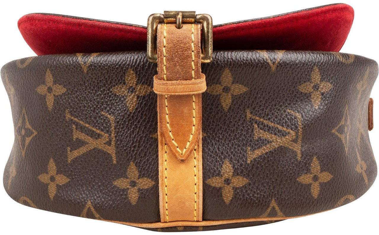 Louis Vuitton Monogram Canvas Tambourine Crossbody Bag Bruin