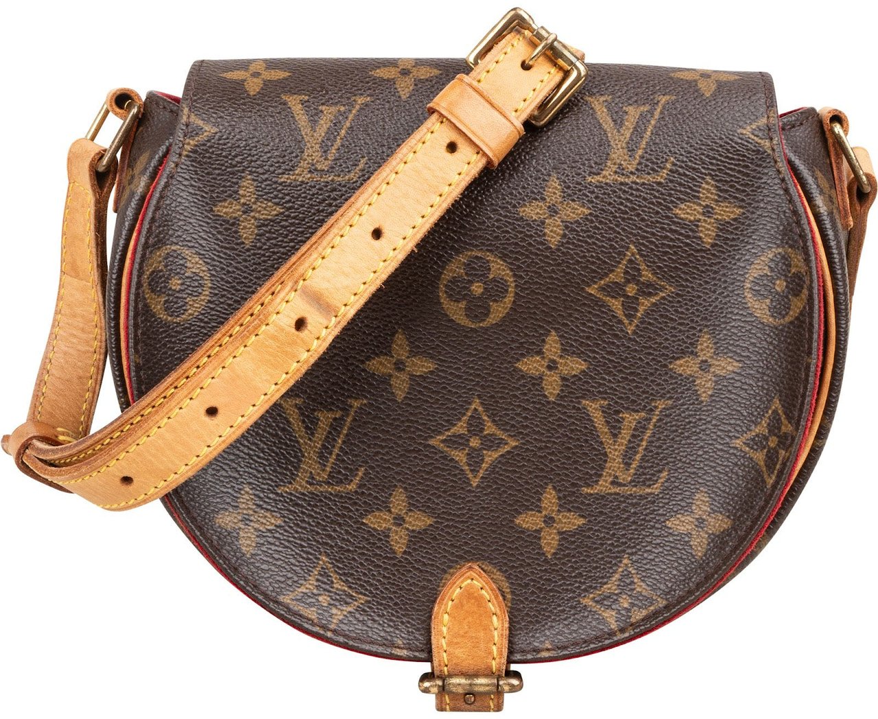 Louis Vuitton Monogram Canvas Tambourine Crossbody Bag Bruin