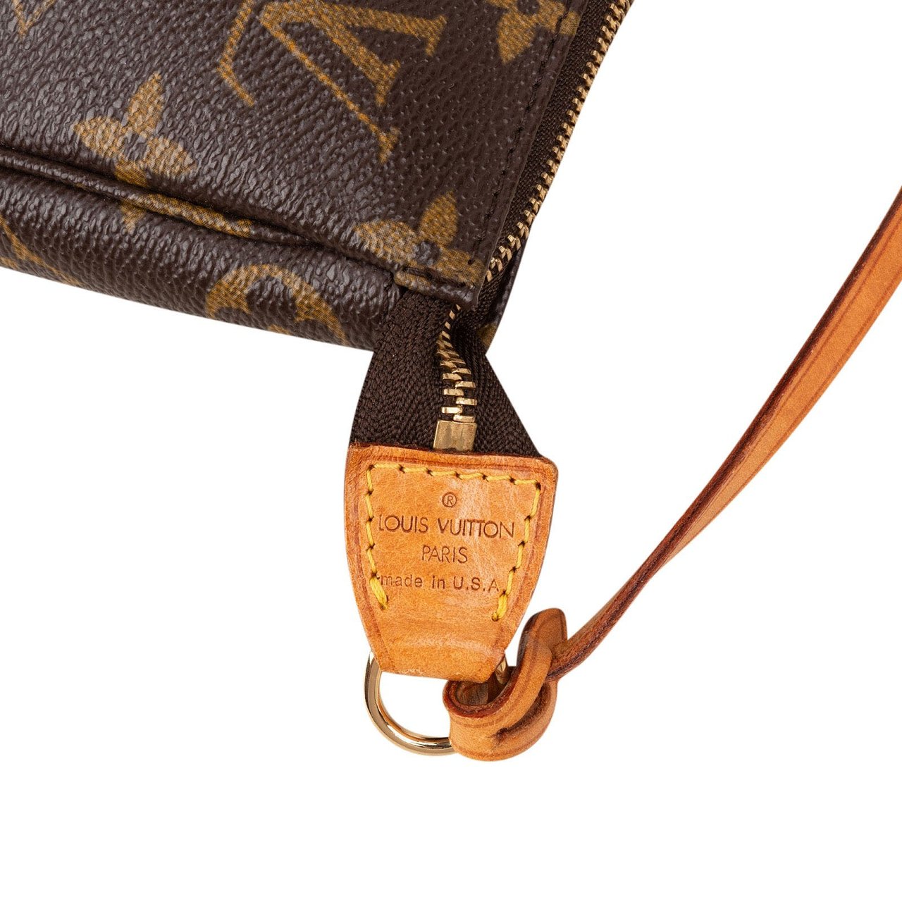 Louis Vuitton Monogram Canvas Pochette Accessoires Handbag Bruin