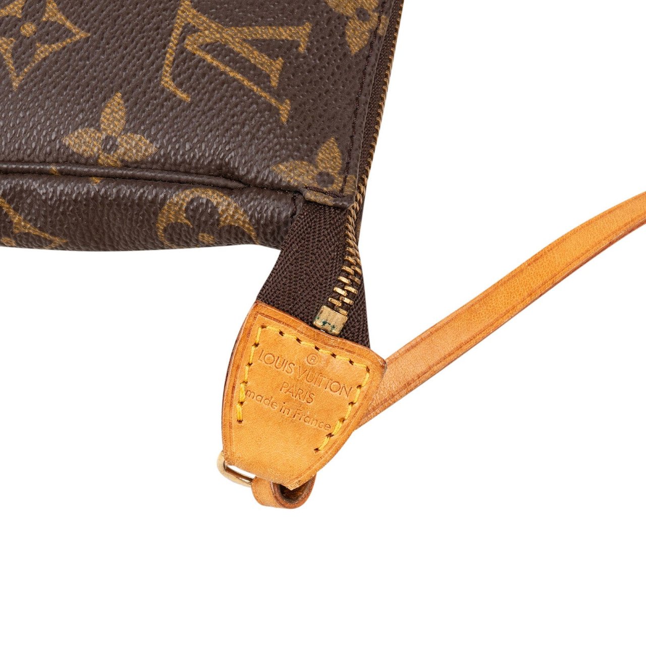 Louis Vuitton Monogram Canvas Pochette Accessoires Handbag Bruin