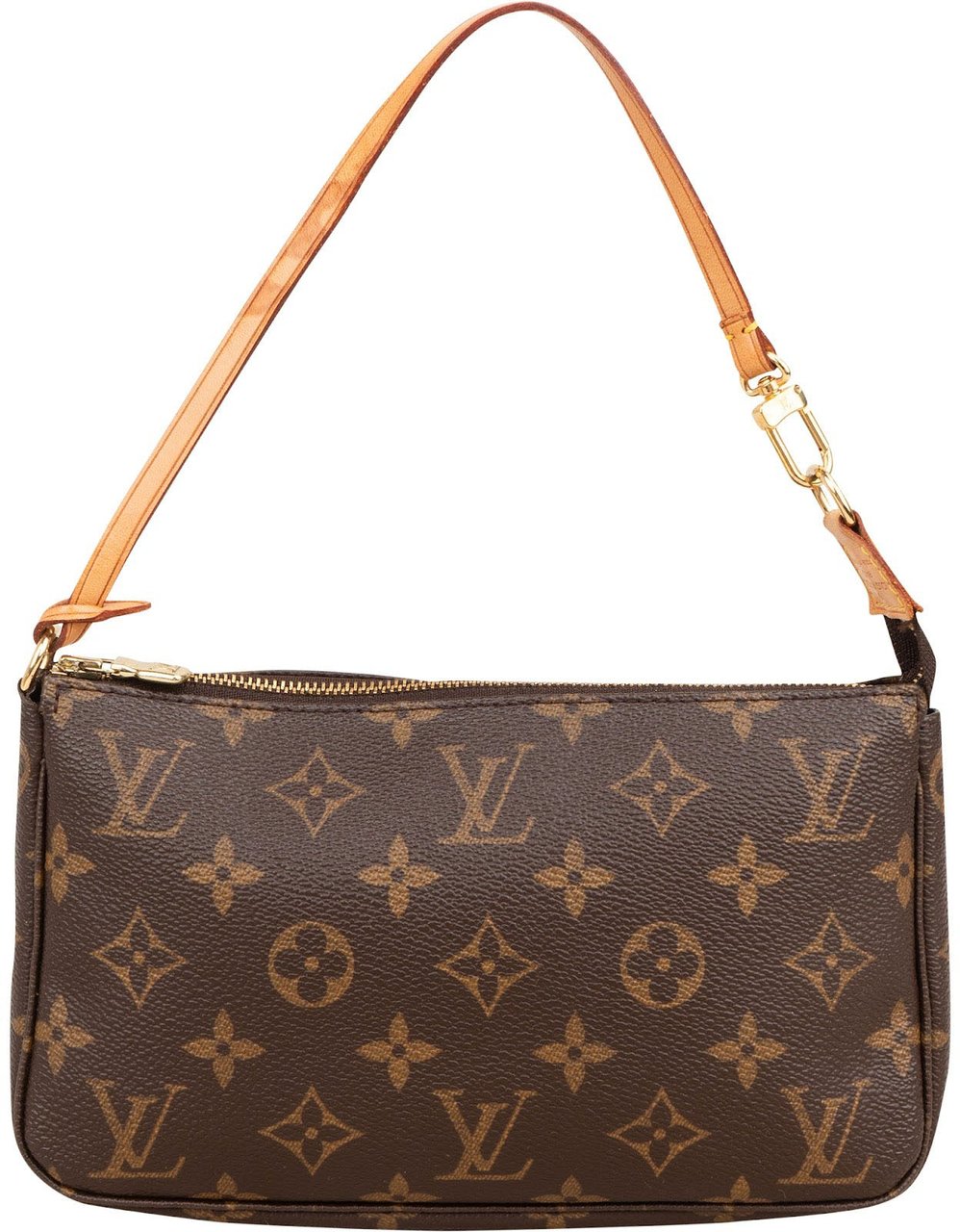 Louis Vuitton Monogram Canvas Pochette Accessoires Handbag Bruin