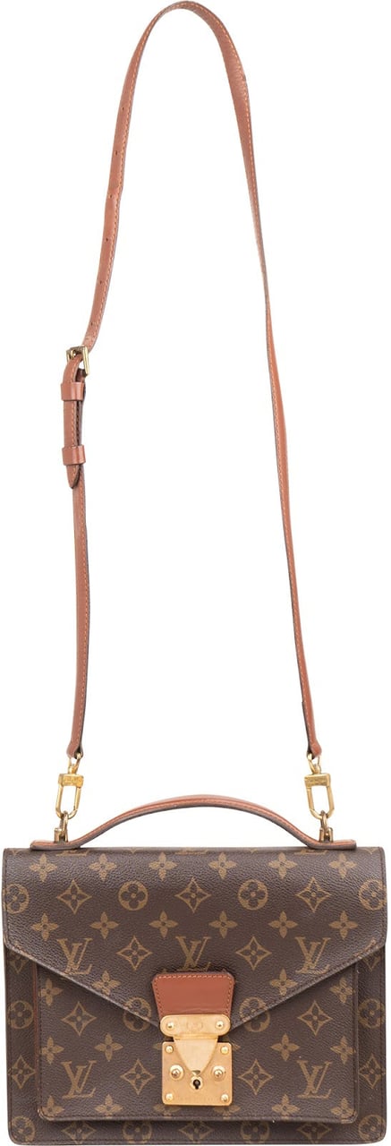 Louis Vuitton Monogram Canvas Monceau Handbag Bruin