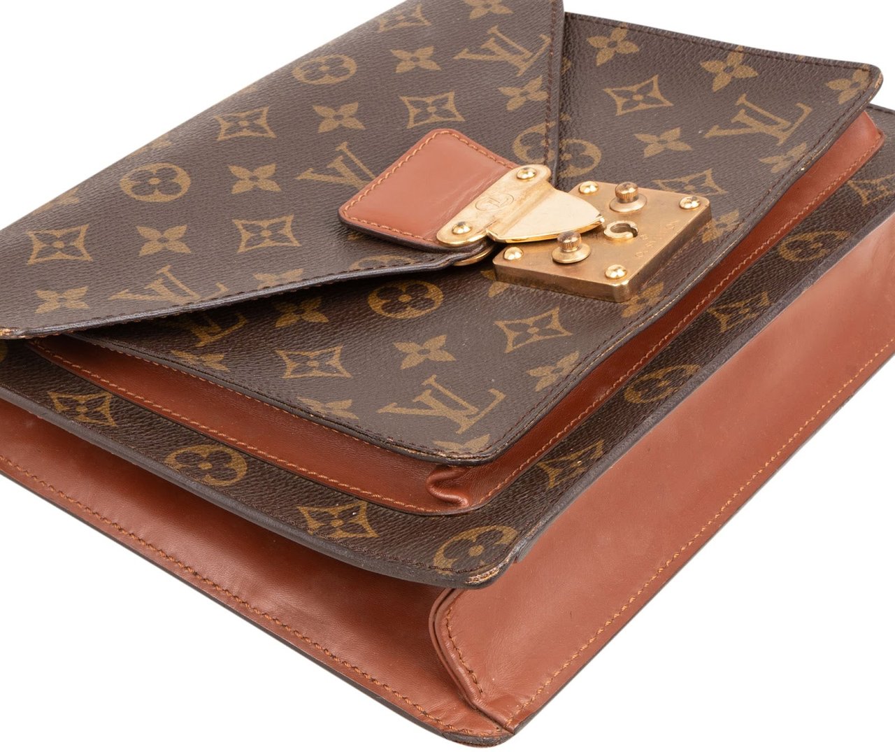 Louis Vuitton Monogram Canvas Monceau Handbag Bruin