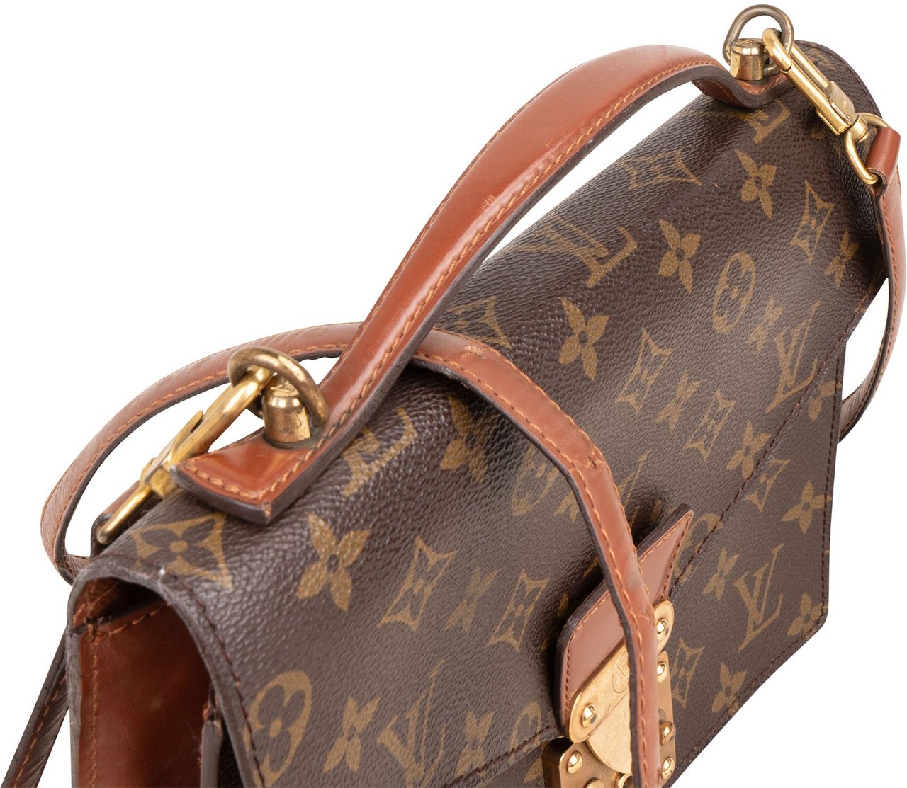 Louis Vuitton Monogram Canvas Monceau Handbag Bruin