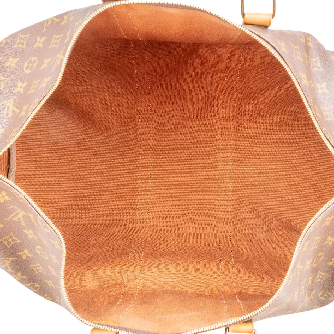 Louis Vuitton Monogram Canvas Keepall 55 Bandoulière Travel Bag Bruin