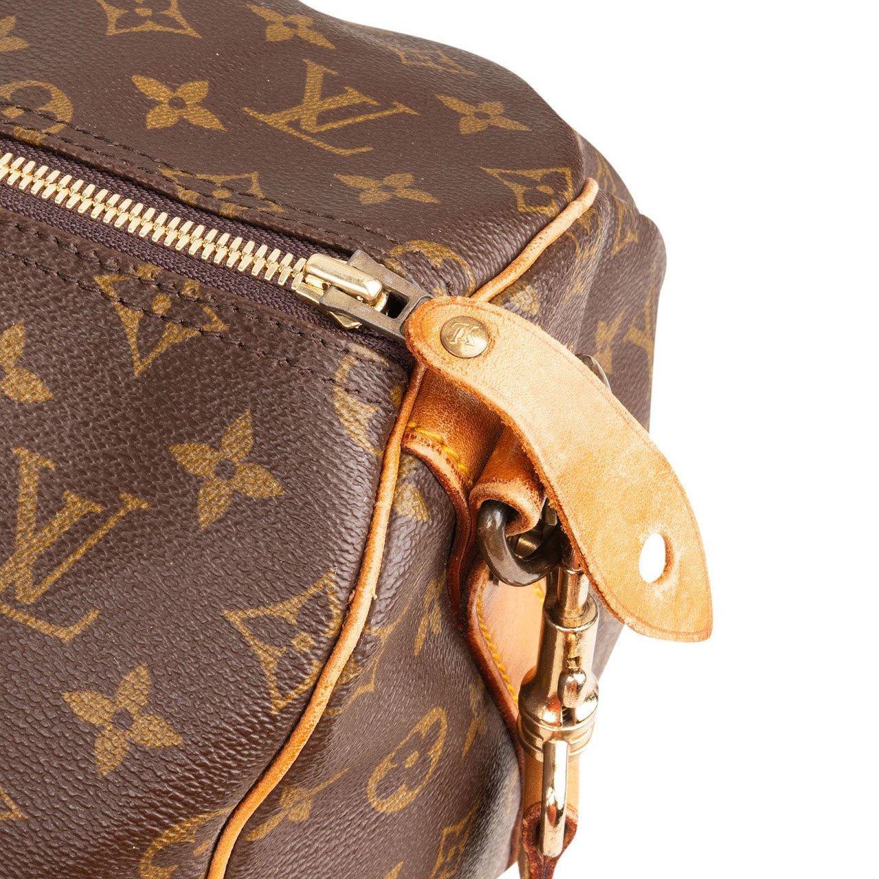 Louis Vuitton Monogram Canvas Keepall 55 Bandoulière Travel Bag Bruin