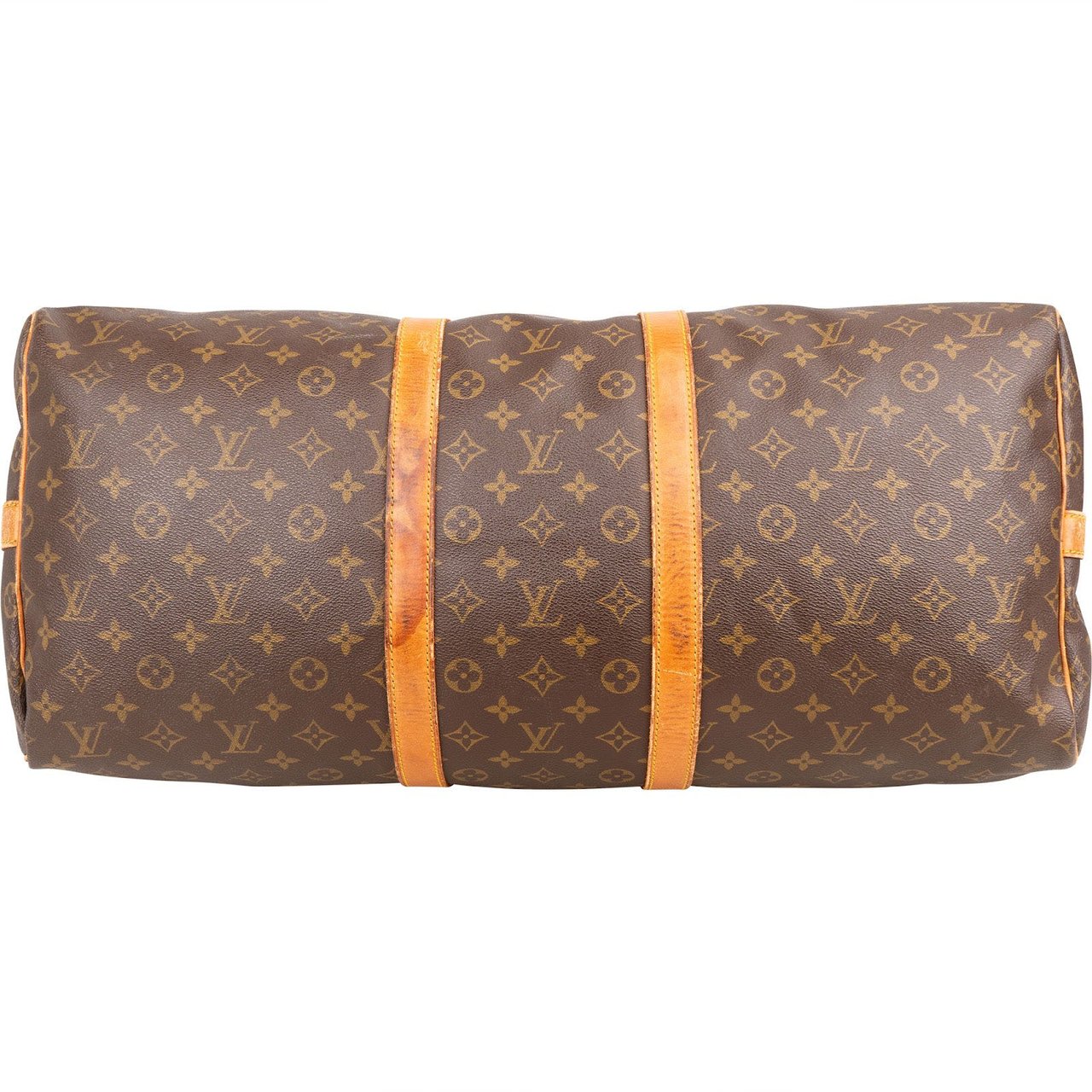 Louis Vuitton Monogram Canvas Keepall 55 Bandoulière Travel Bag Bruin