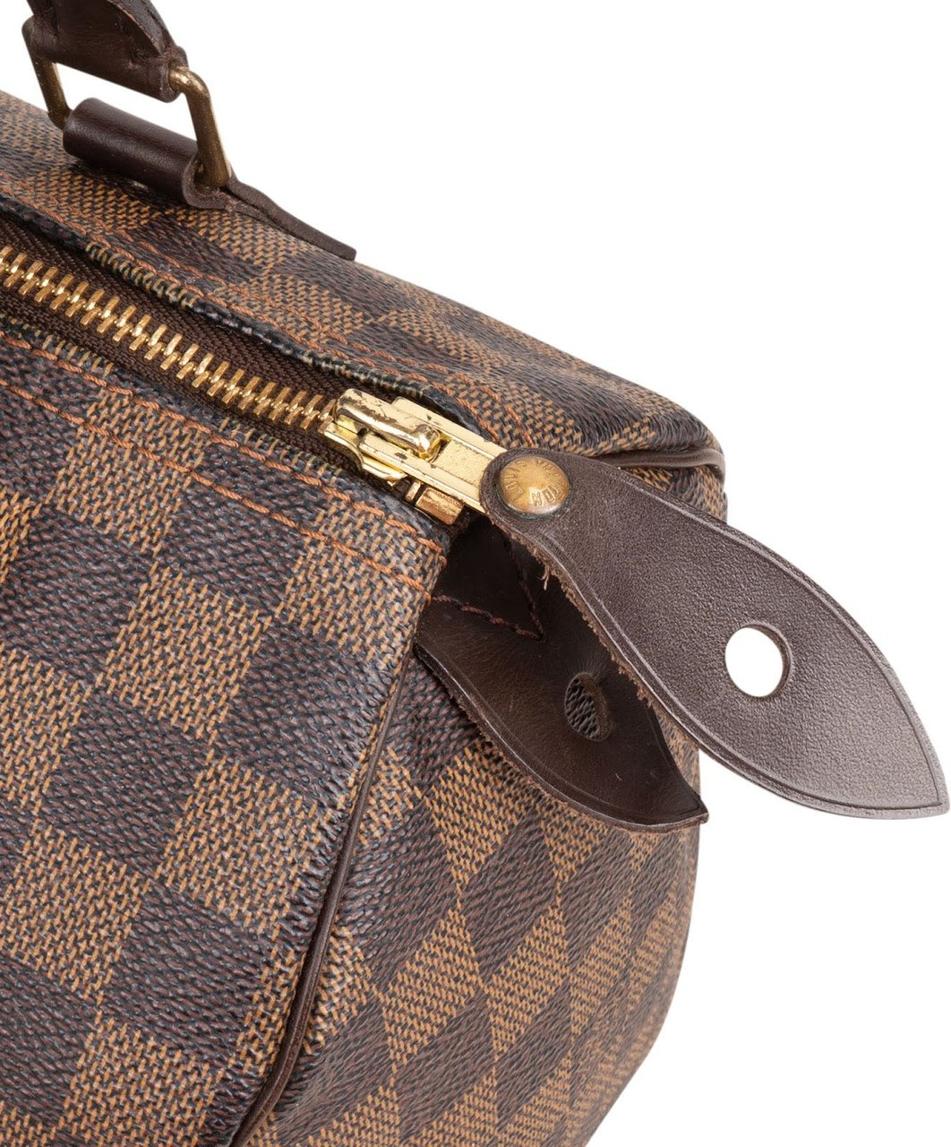Louis Vuitton Monogram Damier Ebene Speedy 25 Handbag Bruin