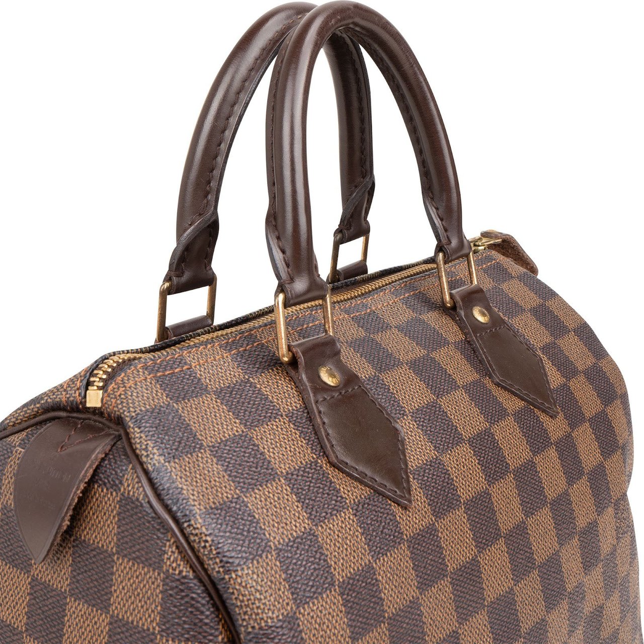 Louis Vuitton Monogram Damier Ebene Speedy 25 Handbag Bruin