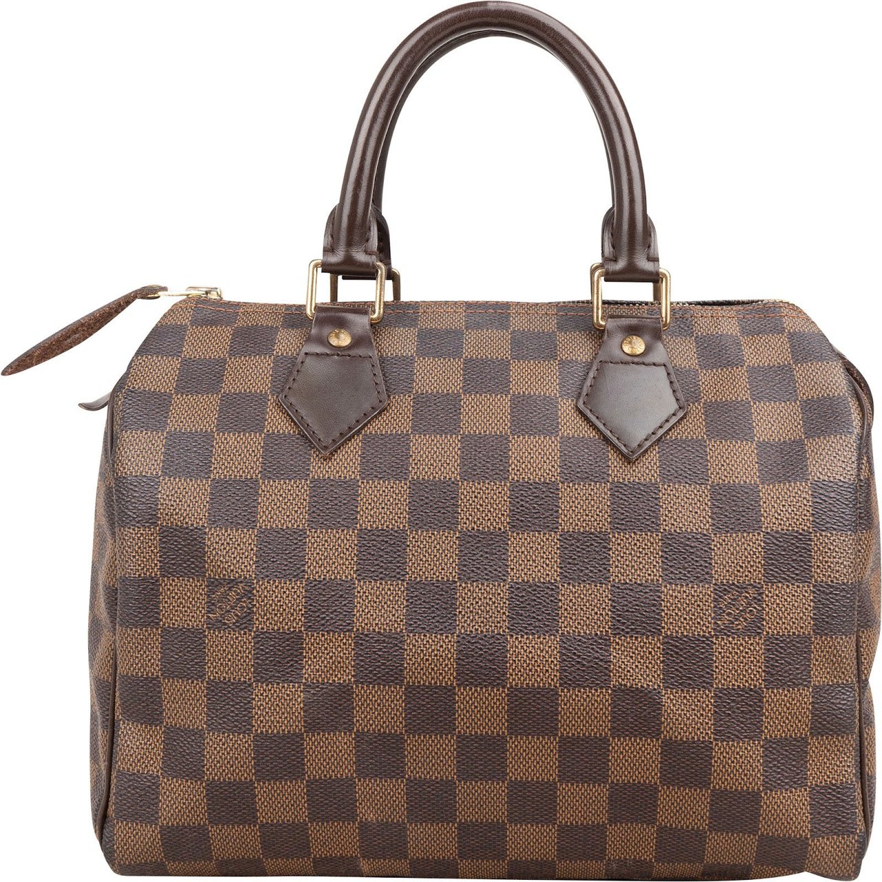 Louis Vuitton Monogram Damier Ebene Speedy 25 Handbag Bruin