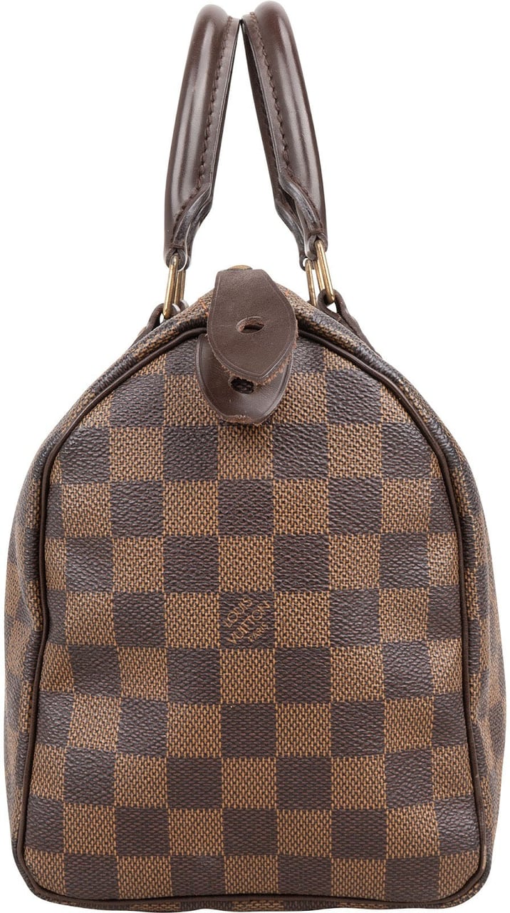 Louis Vuitton Monogram Damier Ebene Speedy 25 Handbag Bruin