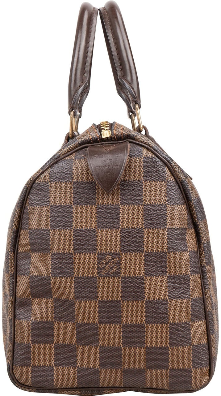 Louis Vuitton Monogram Damier Ebene Speedy 25 Handbag Bruin