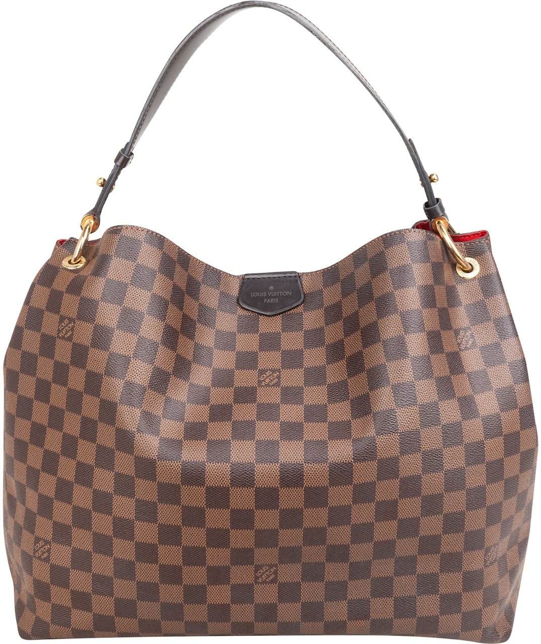 Louis Vuitton Monogram Damier Ebene Canvas Graceful MM Shoulder Bag Bruin