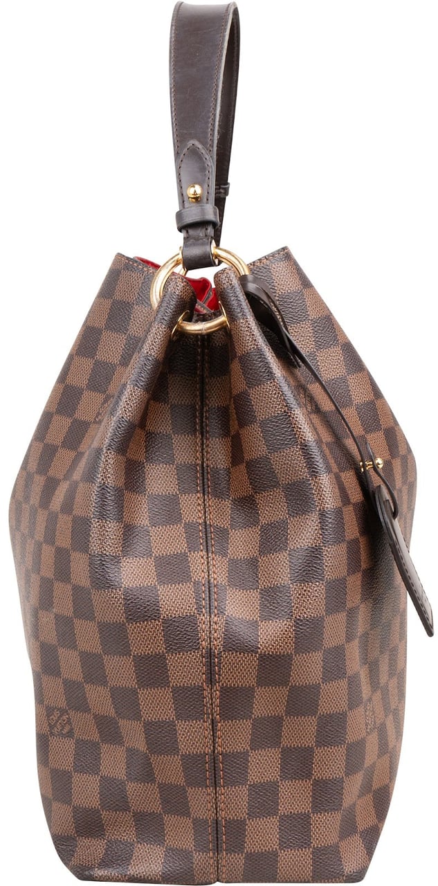 Louis Vuitton Monogram Damier Ebene Canvas Graceful MM Shoulder Bag Bruin