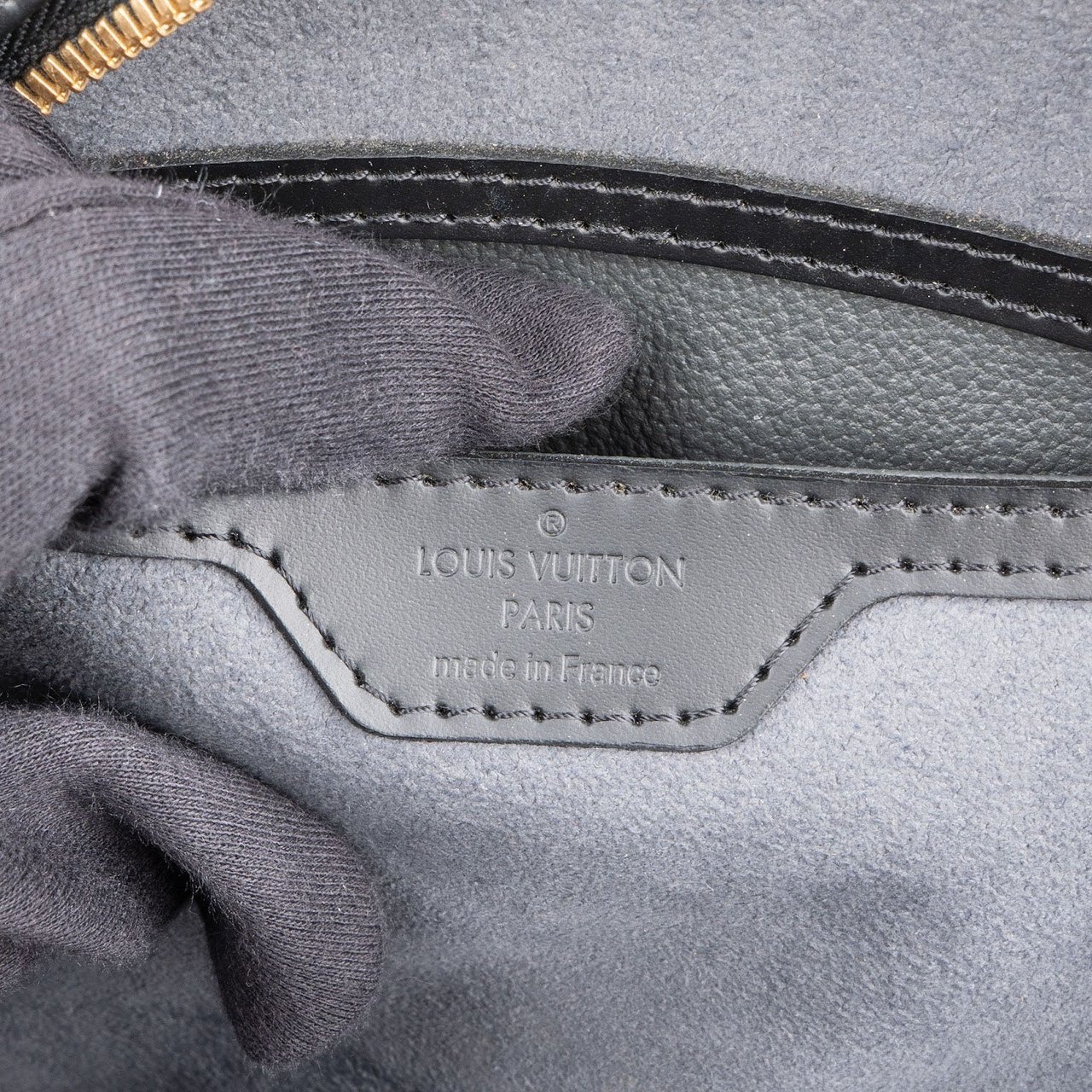 Louis Vuitton Noir Epi Leather Mabillon Backpack Zwart