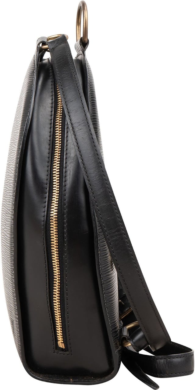 Louis Vuitton Noir Epi Leather Mabillon Backpack Zwart