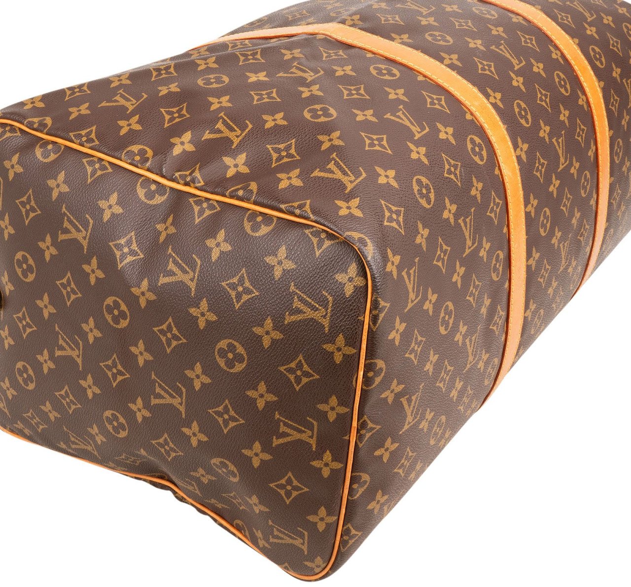 Louis Vuitton Monogram Canvas Sac Souple 55 Travel Bag Bruin