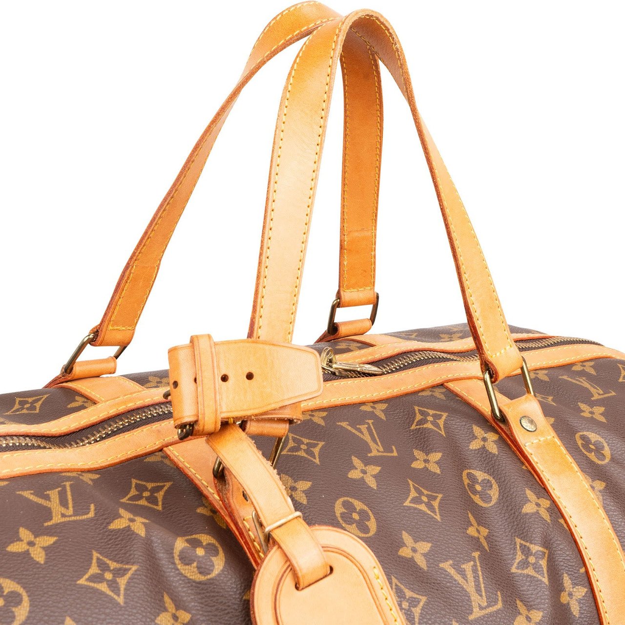 Louis Vuitton Monogram Canvas Sac Souple 55 Travel Bag Bruin