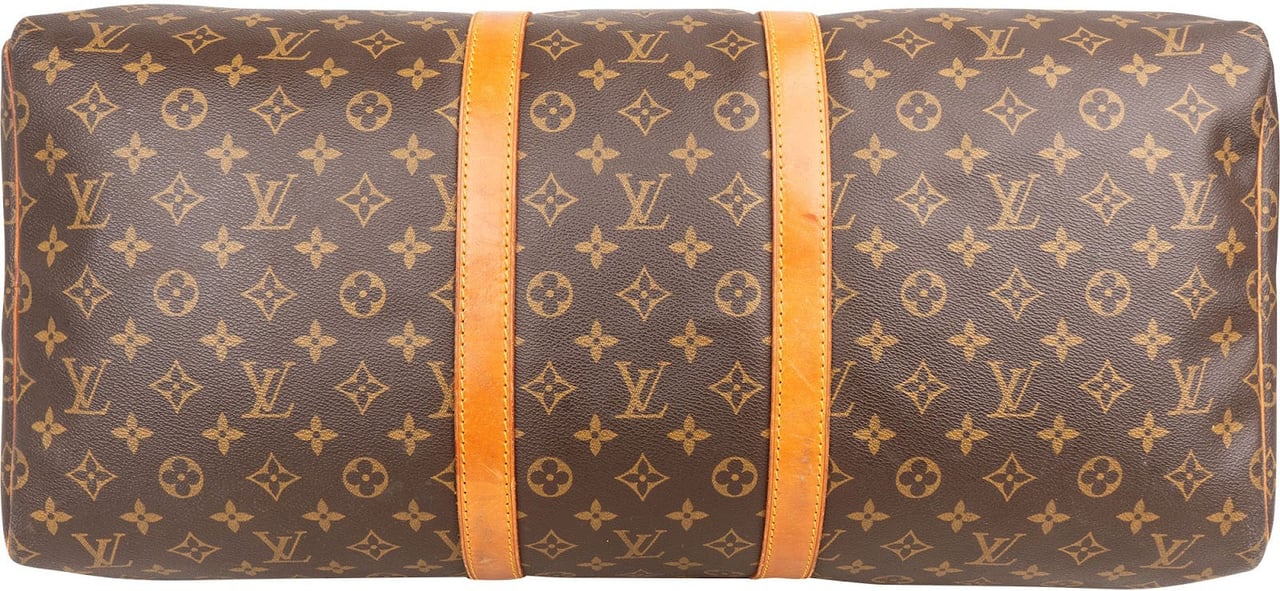 Louis Vuitton Monogram Canvas Keepall 55 Travel Bag Bruin