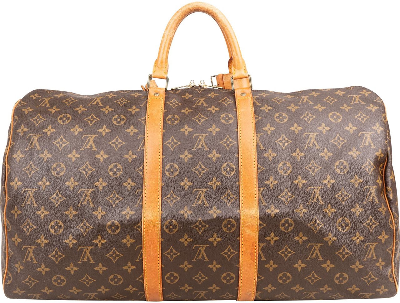 Louis Vuitton Monogram Canvas Keepall 55 Travel Bag Bruin