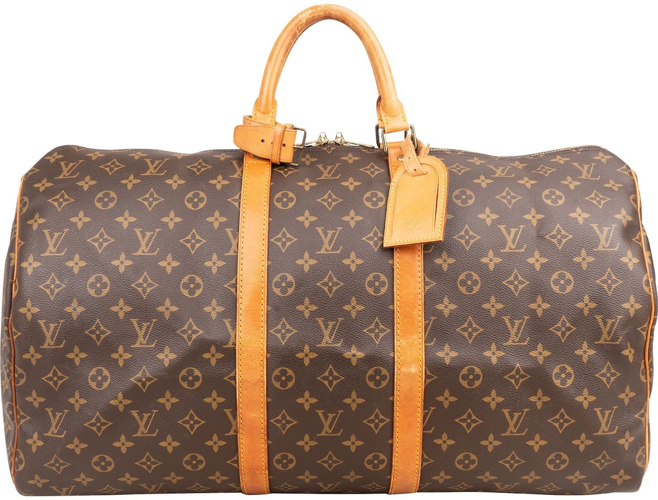 Louis Vuitton Monogram Canvas Keepall 55 Travel Bag Bruin