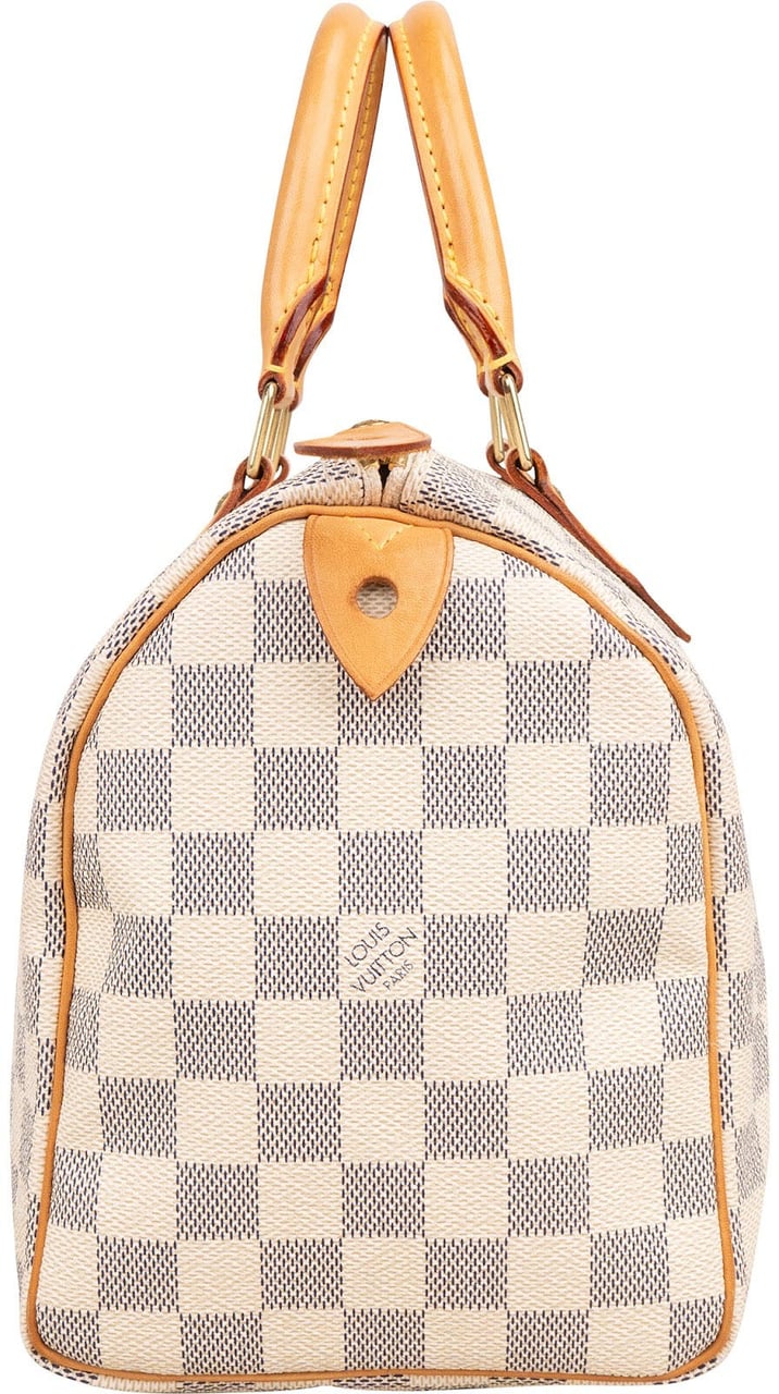 Louis Vuitton Monogram Damier Azur Speedy 25 Handbag Divers