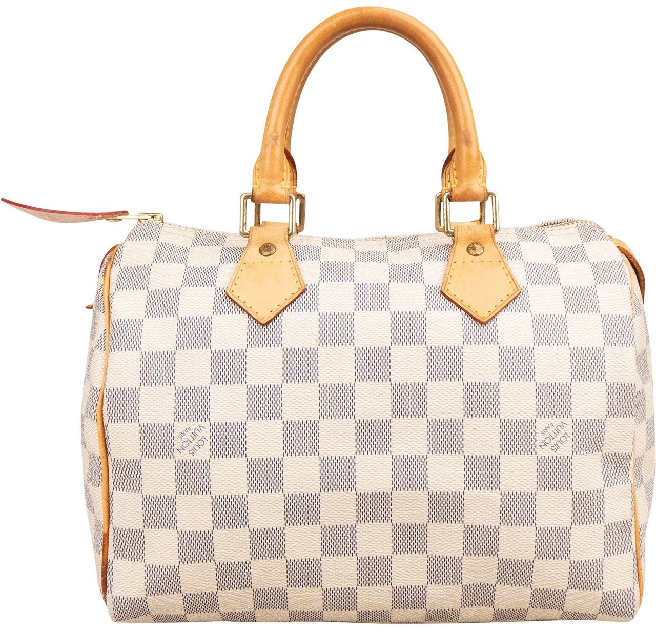 Louis Vuitton Monogram Damier Azur Speedy 25 Handbag Wit