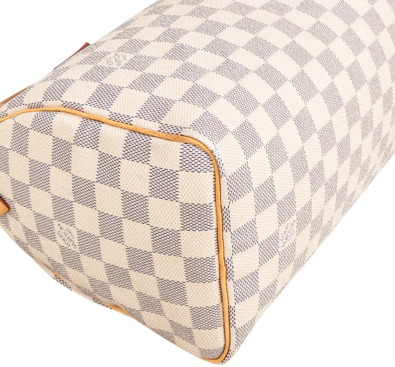 Louis Vuitton Monogram Damier Azur Speedy 25 Handbag Wit